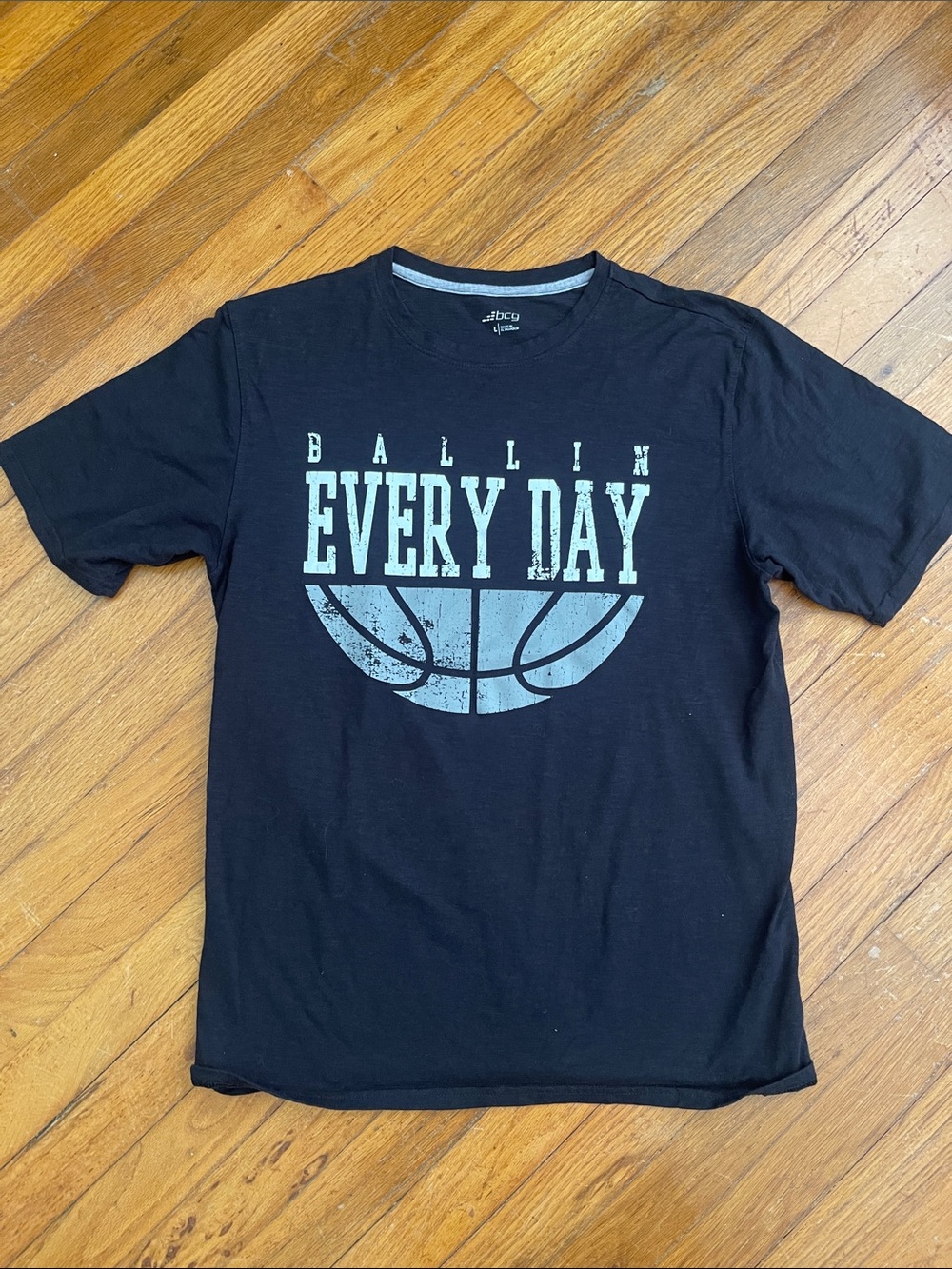 bcg Black Short-Sleeve 'Every Day' Graphic Tee